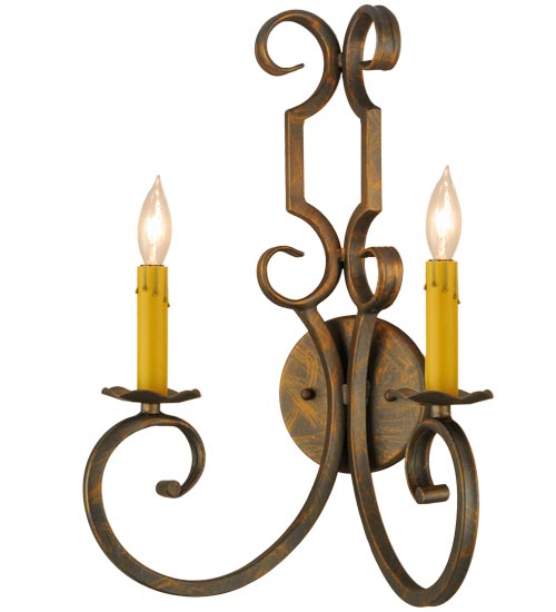 12.5"W Carlo 2 LT Wall Sconce | 117559