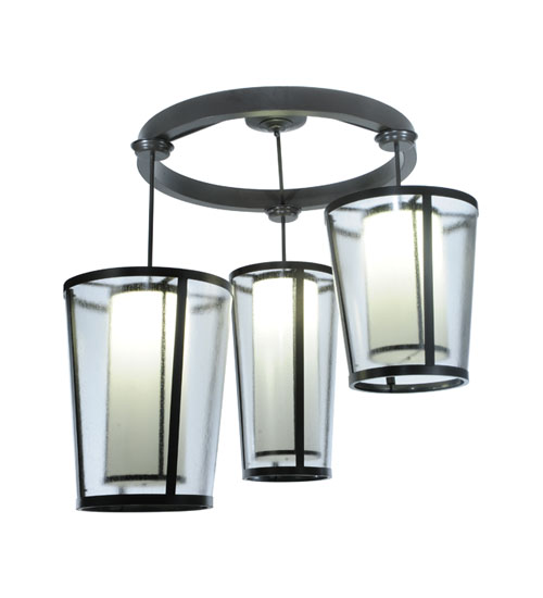 74"W Cilindro Tapered 3 LT Cascading Pendant | 128480