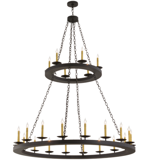 61" Wide Loxley 24 Light Two Tier Chandelier | 158584