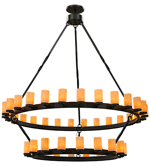 84" Wide Noziroh Ring 46 Light Two Tier Chandelier | 158996