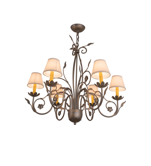31" Wide Bordeaux 6 Light Chandelier | 165072