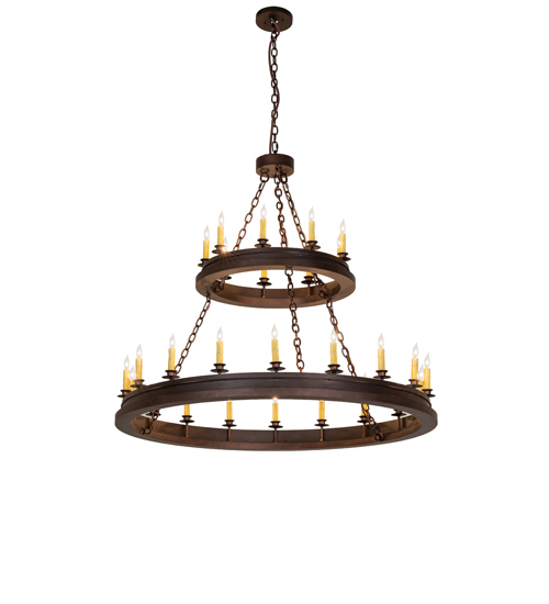 48" Wide Sullivan Ranch 27 Light Two Tier Chandelier | 172677