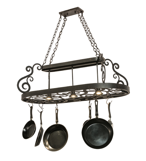 48"L Neo 3 Light Pot Rack | 180668