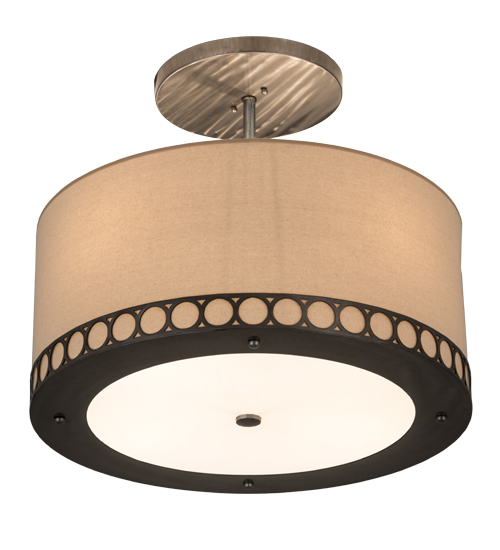 24" Wide Cilindro Circulo Semi-Flush Mount | 181526