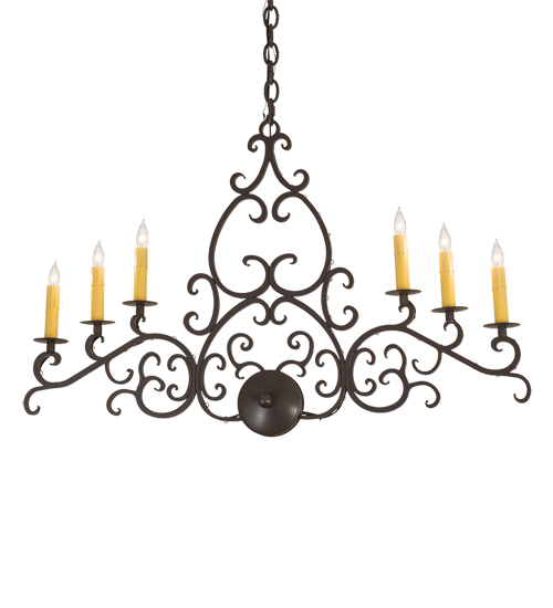 36" Long Meredith Oblong Chandelier | 194364