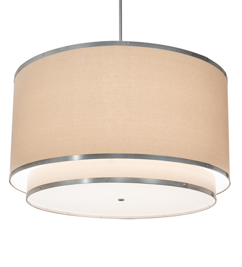48" Wide Cilindro Natural Textrene Pendant | 202506