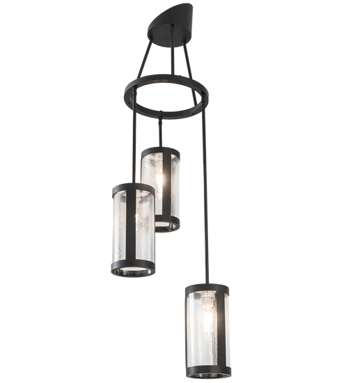 18" Wide Cartier 3 Light Cascading Chandelier | 204512