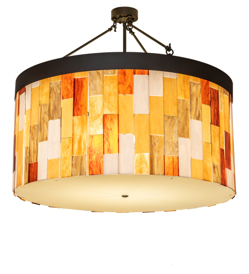 47" Wide Cilindro Calico Semi-Flushmount | 229626