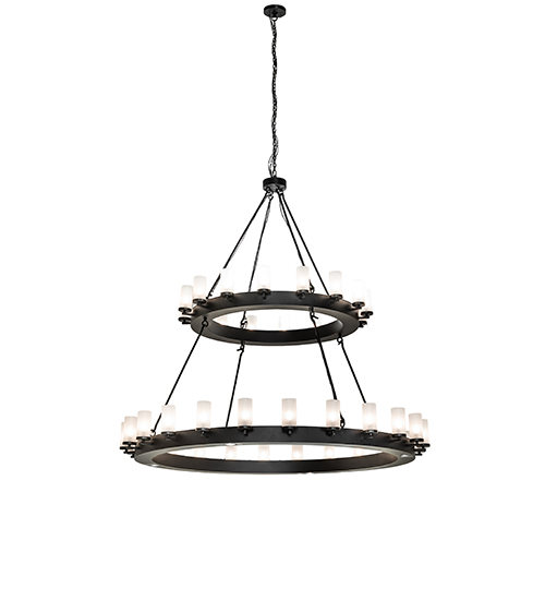 72" Wide Noziroh Ring 40 Light Two Tier Chandelier | 252649