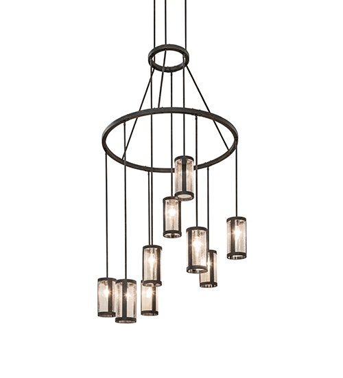 48" Wide Cartier 9 Light Cascading Chandelier | 263399