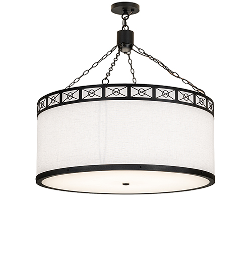 36" Wide Cilindro Circle X Textrene Pendant | 289580