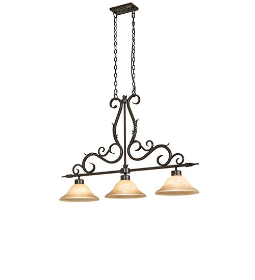 48" Long Zamora 3 Light Island Pendant | 291367