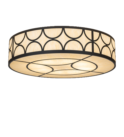 60" Wide Revival Deco Cilindro Flush Mount | 291713