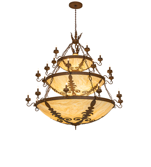 74" Wide Castellum 3 Tier Chandelier | 292117