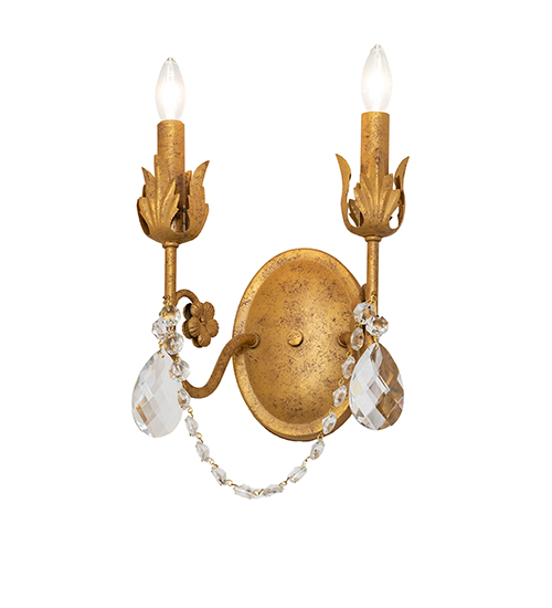 9.5" Wide Antonia 2 Light Wall Sconce | 292738