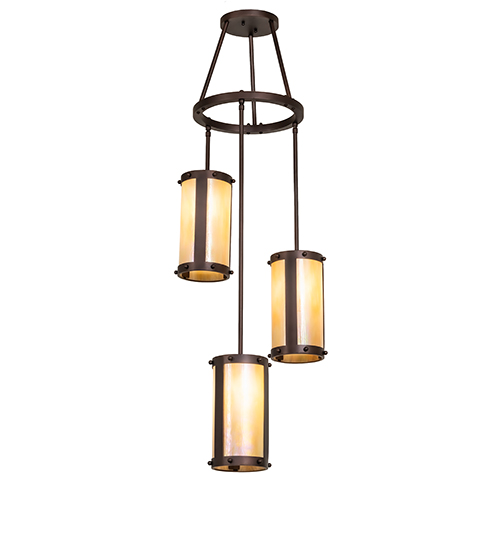 18" Wide Cartier 3 Light Cascading Chandelier | 293305