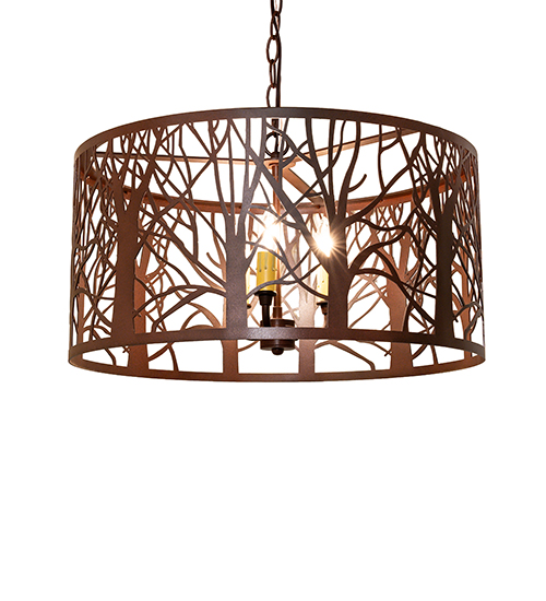 20" Wide Winter Maple Pendant | 294695