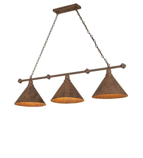 52" Long Zahav 3 Light Island Pendant | 295260