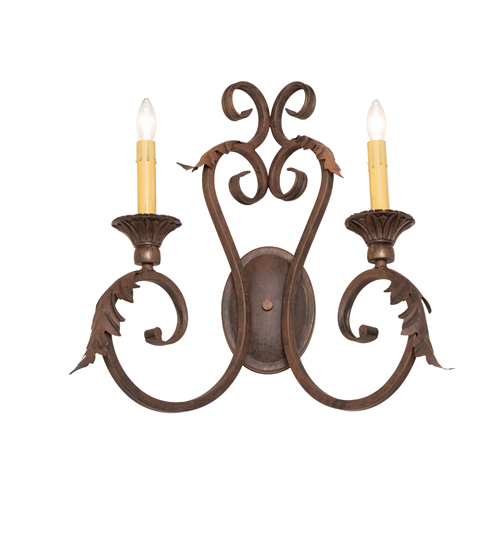 17" Wide Josephine 2 Light Wall Sconce | 296690