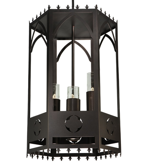 24"W Woolf w/Down Light Pendant | 123232