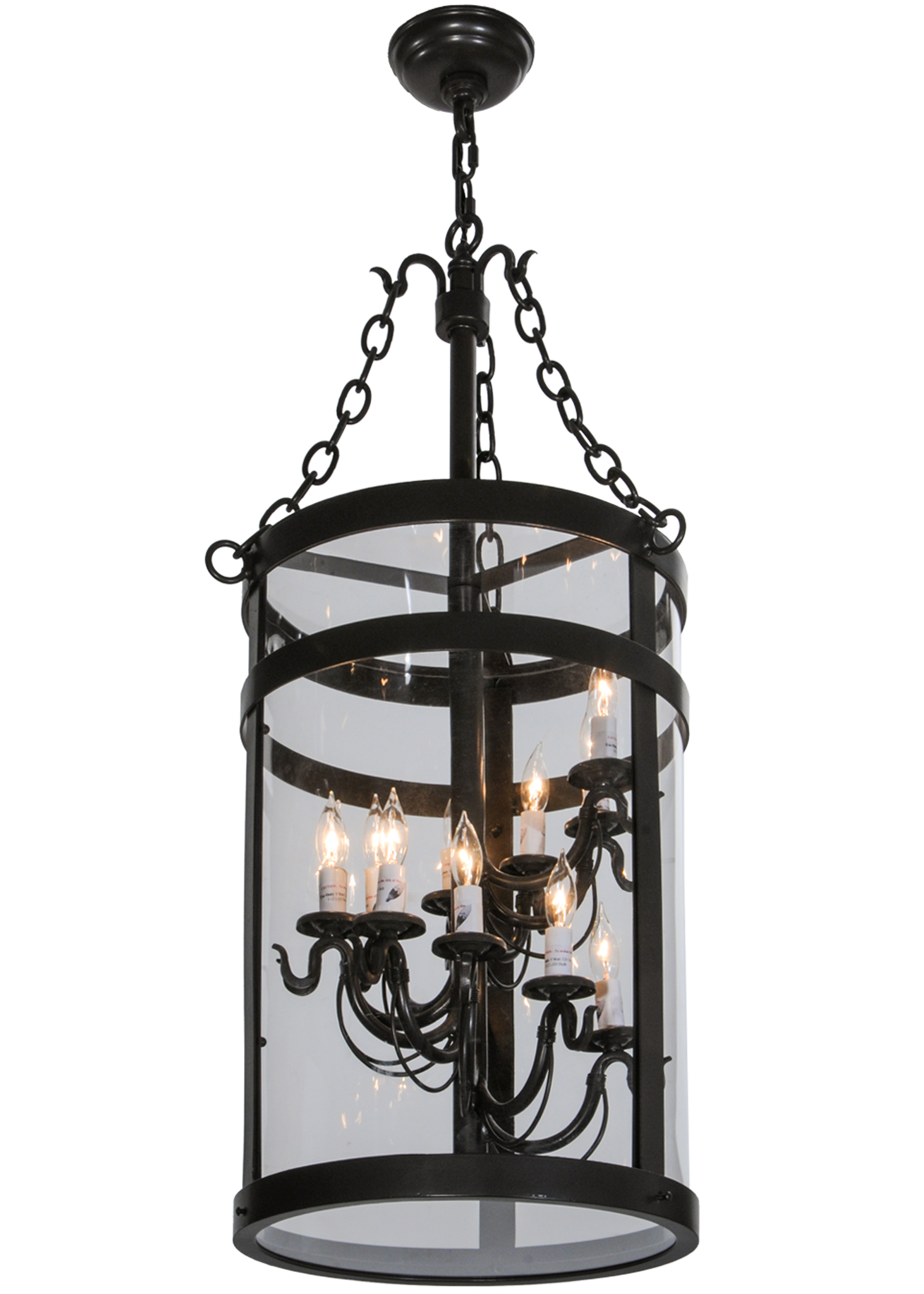 15"W Cilindro Espiral LED Pendant | 150323