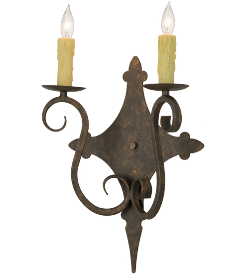 13"W Angelique 2 LT Wall Sconce | 153385