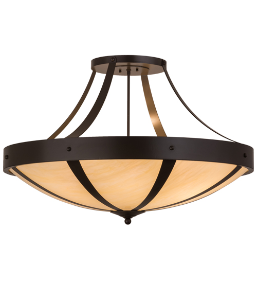 36"W Urban Spoked Semi-Flushmount | 154107