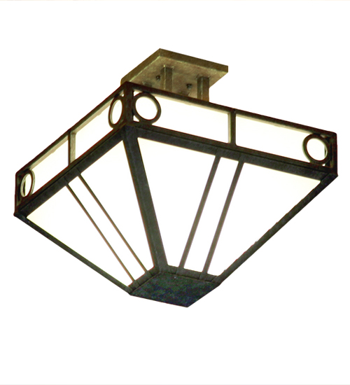 18" Wide Mission Chic Semi-Flushmount | 160783
