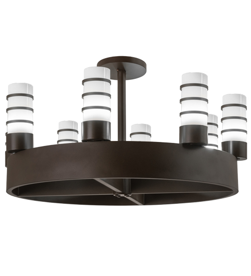 48"W Molle Cilindro 8 LT Chandelier | 173963