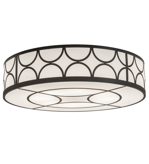 60"W Revival Deco Cilindro Flushmount | 174907