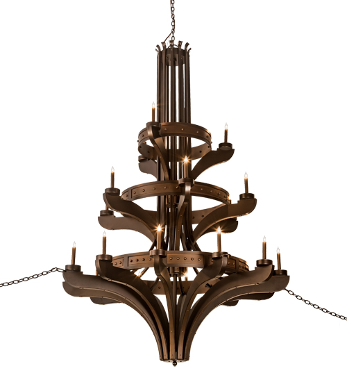 61" Wide Castilla 21 Light Three Tier Chandelier | 196460