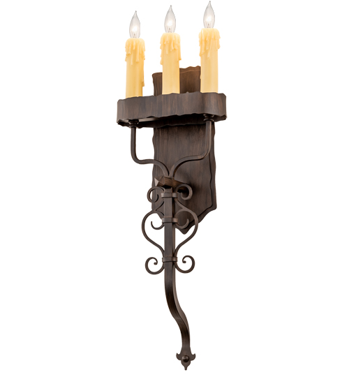 10" Wide Ahriman 3 Light Wall Sconce | 199185