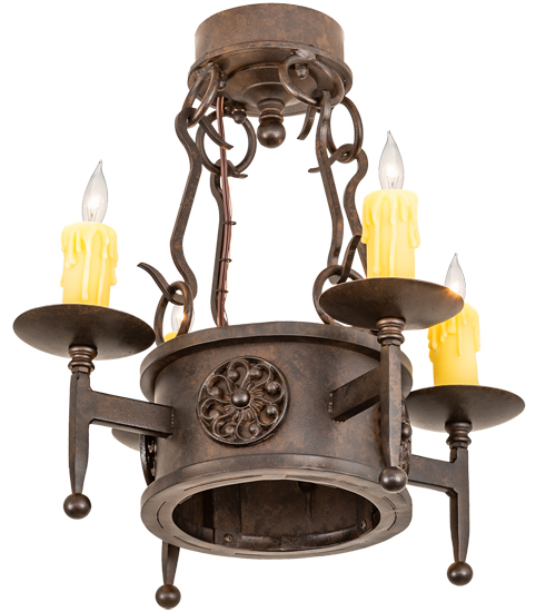 18" Wide Lorenzo 4 Light Semi-Flushmount | 204201