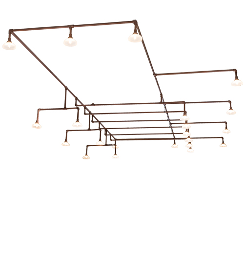 312" Long PipeDream 21 Light Chandelier | 226153