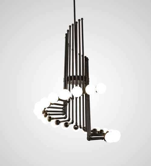 50" Wide PipeDream Cascading Chandelier | 227020