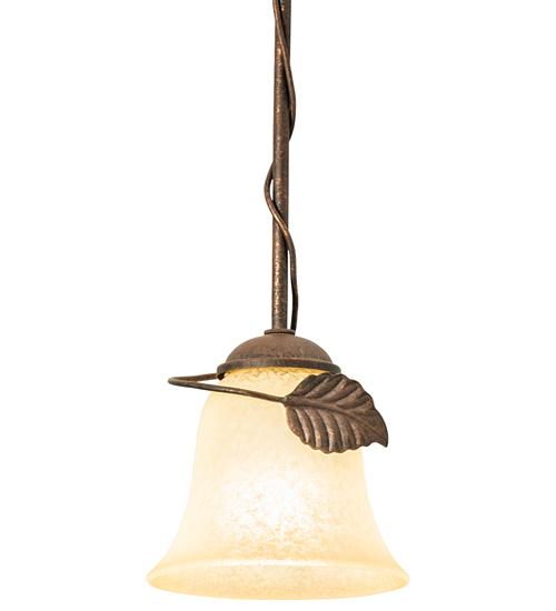 7" Wide Leaf Mini Pendant | 243590