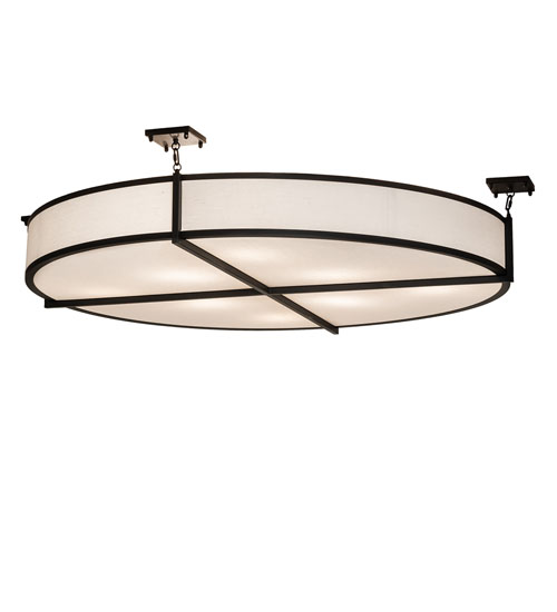 60" Wide Cilindro Structure Semi-Flushmount | 244734