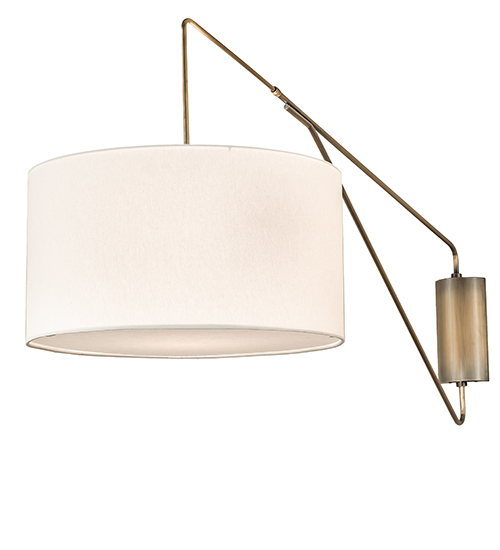 22" Wide Cilindro Textrene Swing Arm Wall Sconce | 254392