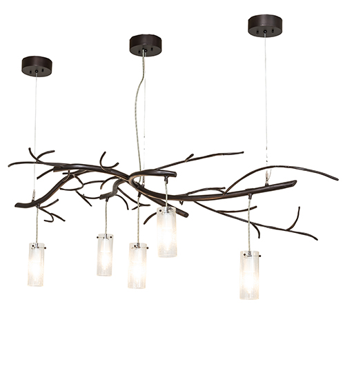 72" Long Winter Solstice Cilindro 5 Light Oblong Chandelier | 296850