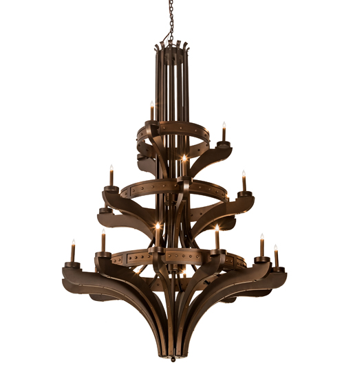62" Wide Castilla 21 Light Three Tier Chandelier | 301656