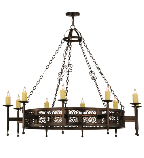 60"W Toscano 10 LT Chandelier | 146062