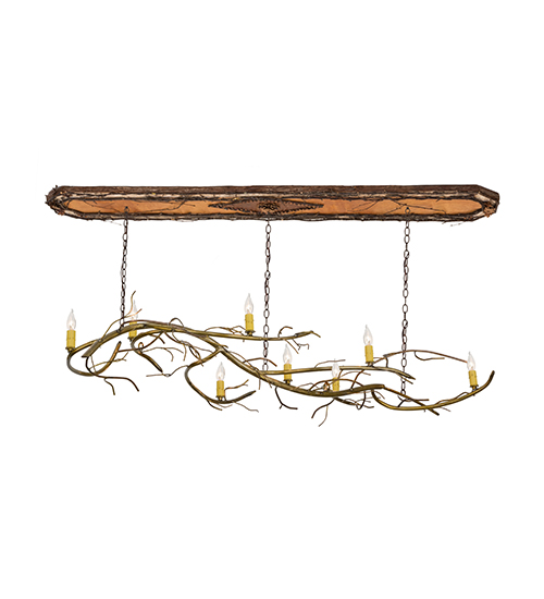 70" Long Winter Solstice 9 Light Chandelier | 174060