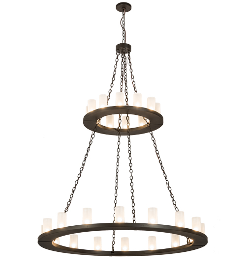 60"W Loxley 28 LT Two Tier Chandelier | 187925