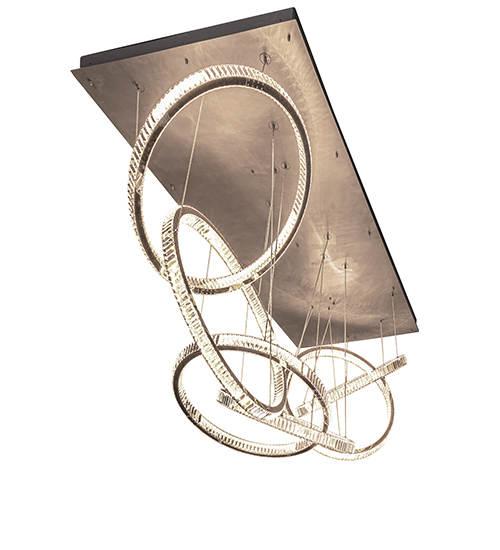108" Long Beckam 6 Ring Cascading Chandelier | 275282