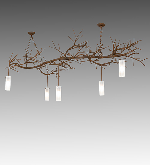 92" Wide Winter Solstice Cilindro 5 Light Oblong Chandelier | 293871