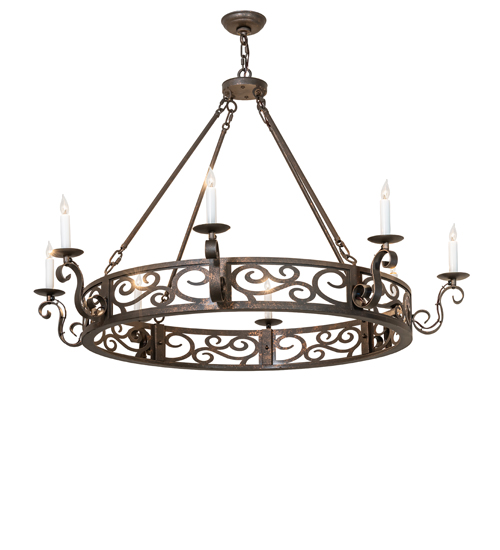 48" Wide Delano 8 Light Chandelier | 298426