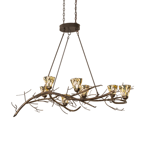 61" Long Winter Solstice 7 Light Oblong Chandelier | 298518