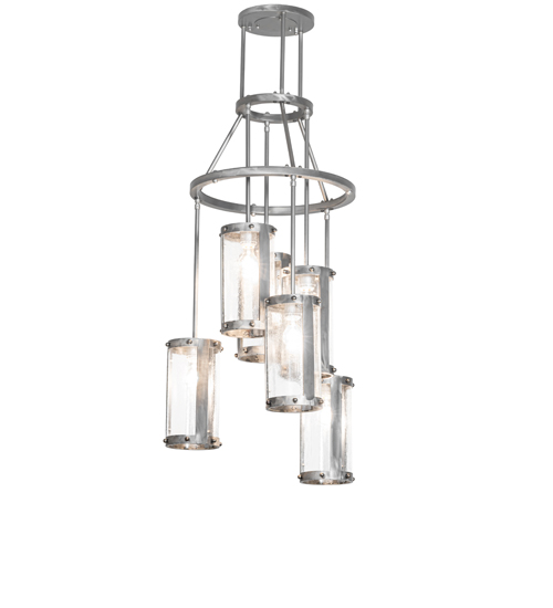 24" Wide Cartier 6 Light Cascading Chandelier | 298959